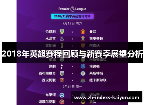 2018年英超赛程回顾与新赛季展望分析