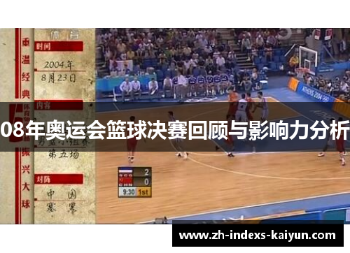 08年奥运会篮球决赛回顾与影响力分析